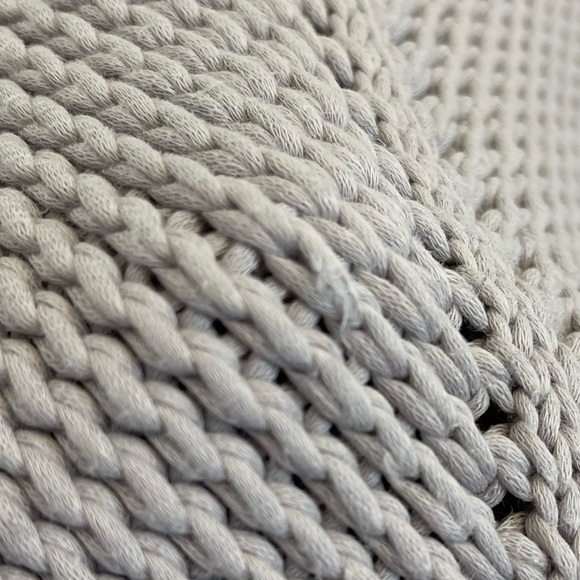 Banana Republic Chunky Knit Short Sleeves Heavy Gray Sweater Size Small - Picture 10 of 11